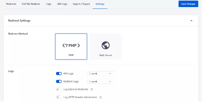 redirect a website