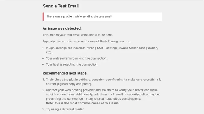 Sned a test email