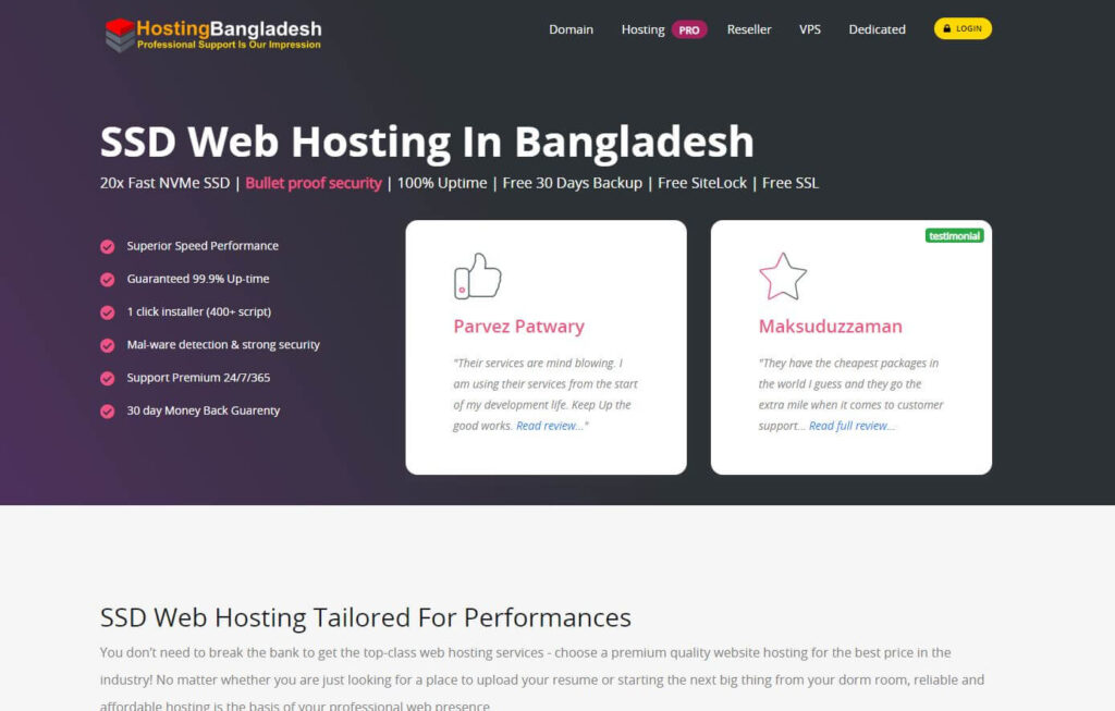 Hosting Bangladesh