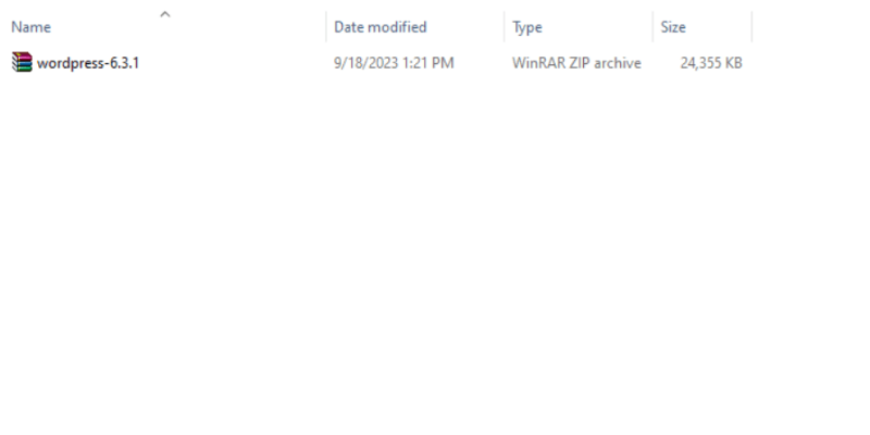 WordPress Zip