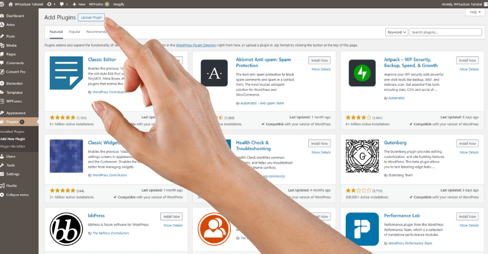 Upload WP Rocket