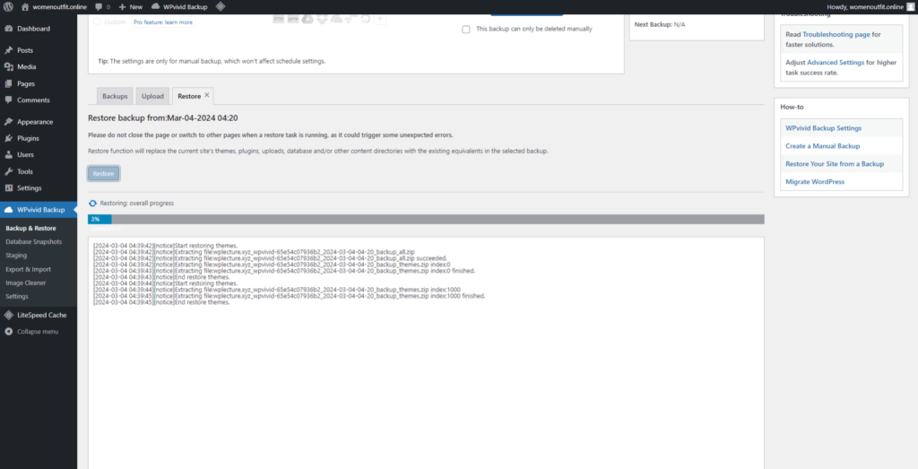 Migrate WordPress website to new domain